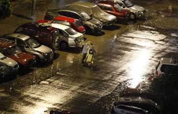 Heavy rain hits Cairo, Egypt