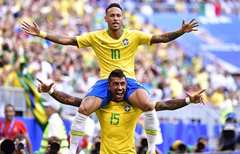 Neymar and Firmino bring Brazil into World Cup quarter-finals