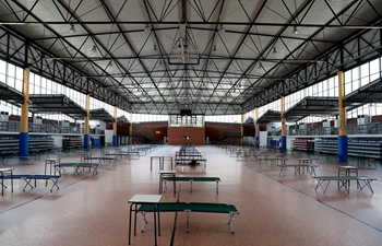 Field hospital set up at University Stadium in Lisbon to cope with rising COVID-19 cases