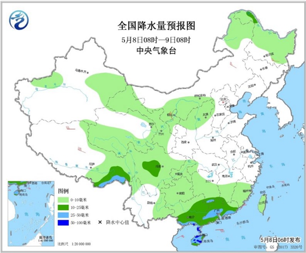 冷空氣要撤啦,！今日全國(guó)降水整體弱 華南仍有強(qiáng)對(duì)流