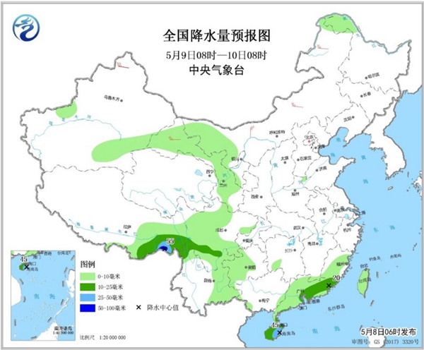 冷空氣要撤啦,！今日全國(guó)降水整體弱 華南仍有強(qiáng)對(duì)流