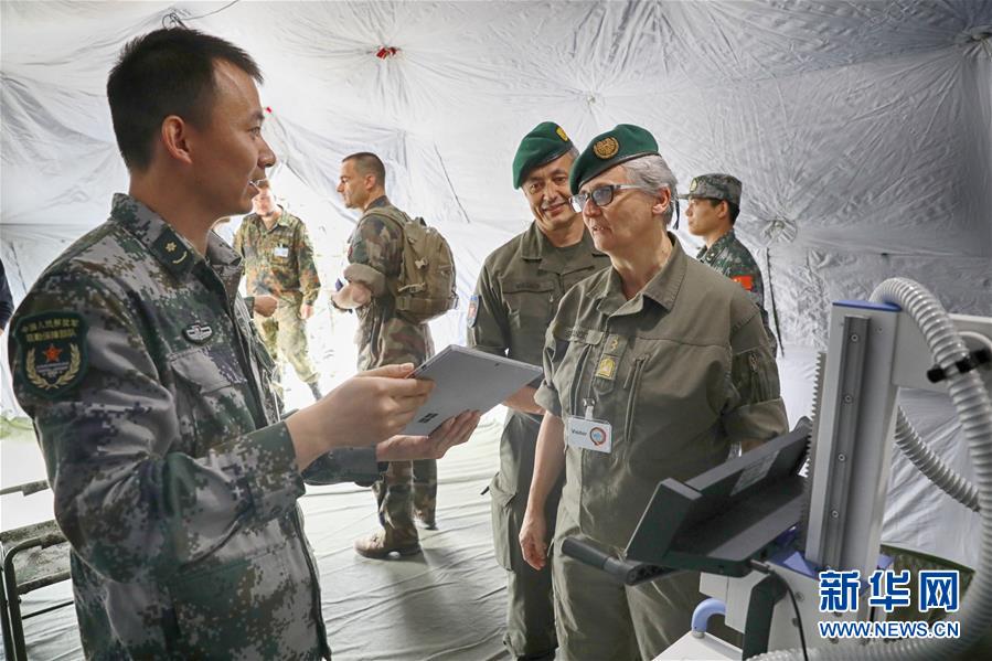 （國際）（5）多國軍官觀摩中德“聯(lián)合救援-2019”衛(wèi)勤實兵聯(lián)合演習(xí)