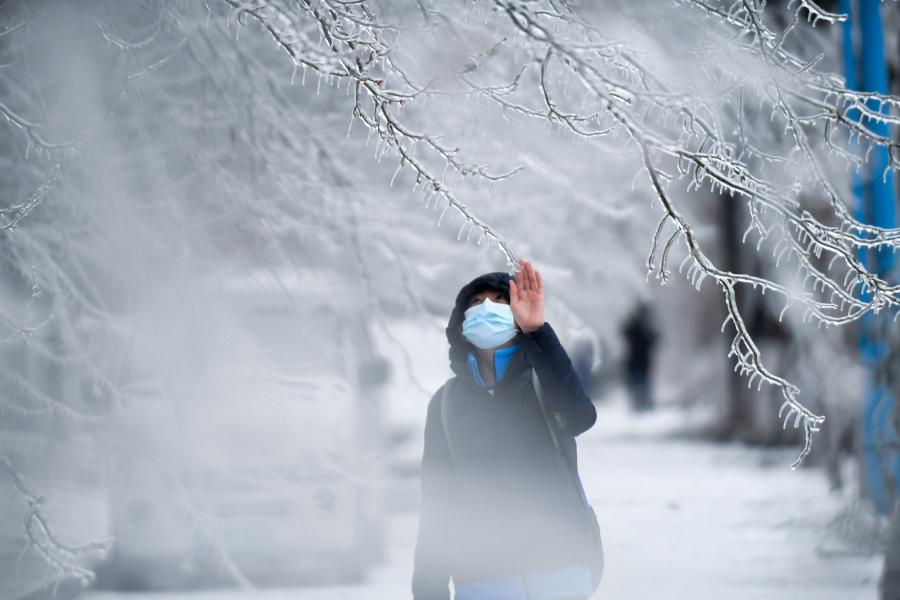 長春遭遇罕見強雨雪大風冰凍天氣